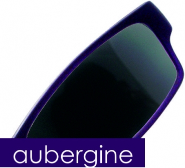 Klammeraffe No.1 aubergine - Sonnengläser Grau 80%