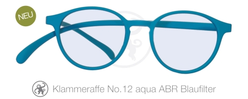 Klammeraffe No.12 aqua mit ABR Blaufiltergläsern