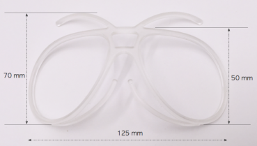 Clip Größe L für Ski-/Motocrossbrille - ohne Korrekturveglasung
