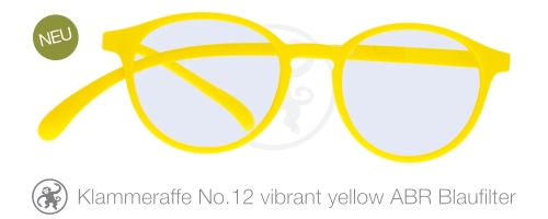 Klammeraffe No.12 vibrant yellow mit ABR Blaufiltergläsern