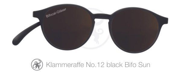 Klammeraffe No.12 SUN black Bifokal