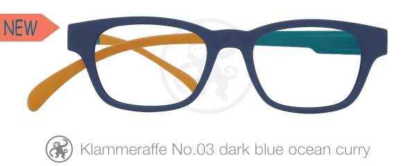 Klammeraffe No.03 dark blue ocean curry